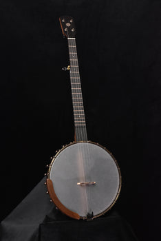 ode 12" open-back banjo with gray head and walnut neck