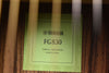 FG830 guitar label plate on wood body, with brand text