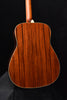 FG830 TBS acoustic guitar back close-up, visible wood grain and cream binding