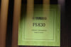 FS830 label on packaging: Yamaha FS830, Yamaha Corporation, made in China