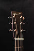 Boucher acoustic guitar headstock with six tuning pegs and engraved logo