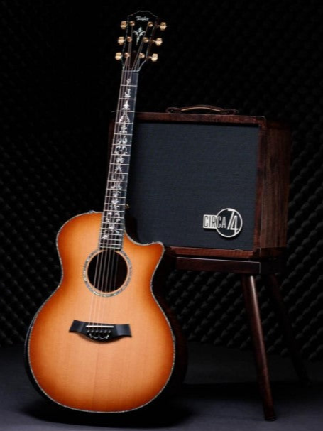 Taylor 50th Anniversary PS14CE LTD Cedar/Walnut Acoustic Guitar with Custom Walnut Circa 74 Amp