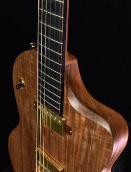 lowden gl-10 walnut top solid body electric guitar with lollar imperial humbucker pickups!