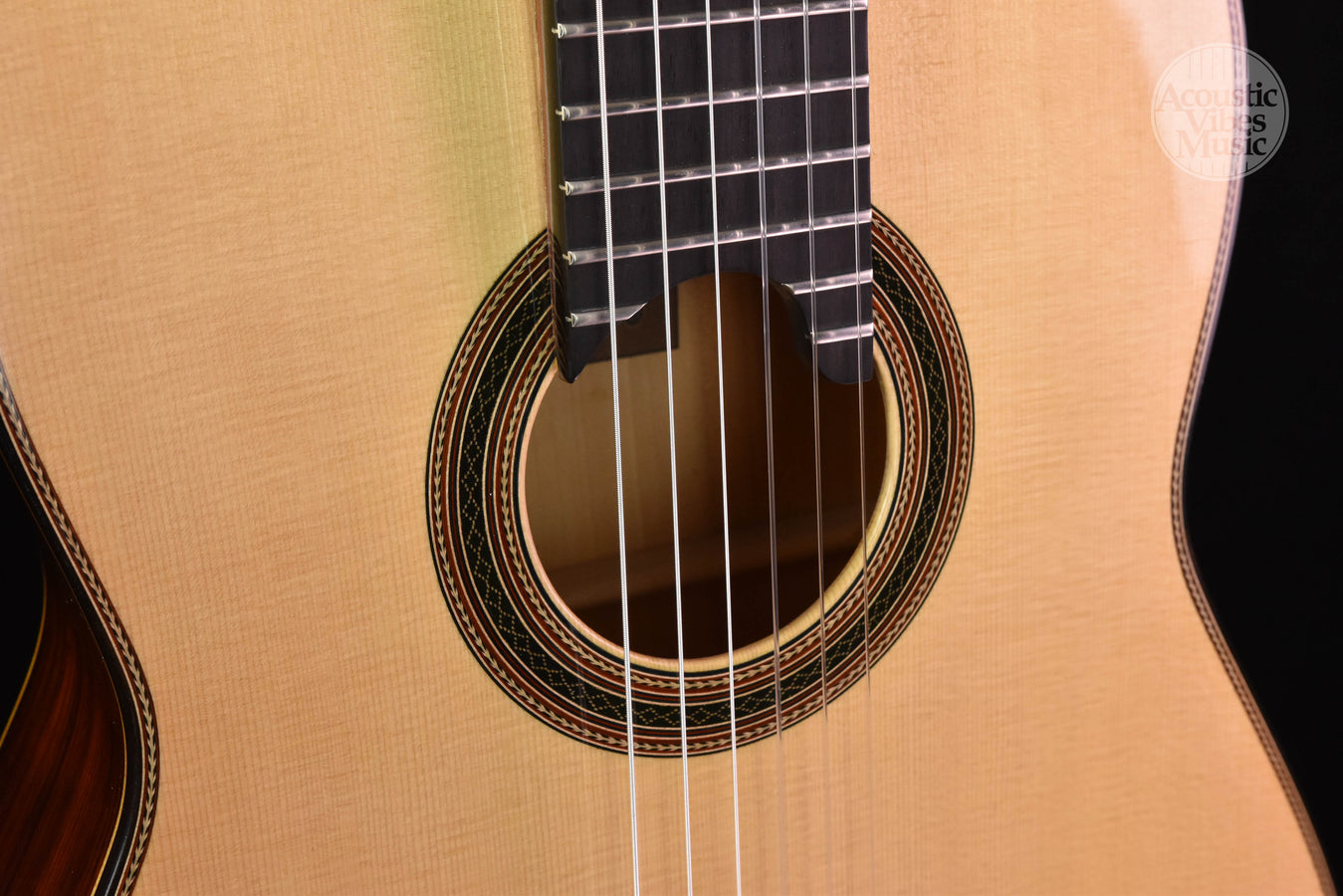 Cervantes Master Model Raised Fretboard. Cocobolo and Spruce