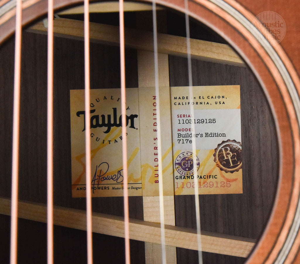 Taylor Builders Edition  717E WHB Sunburst Top V-Class