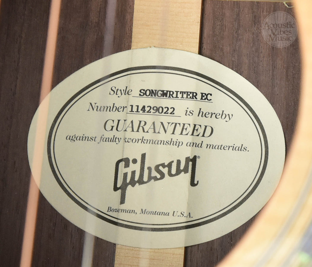 Gibson Songwriter EC Cutaway