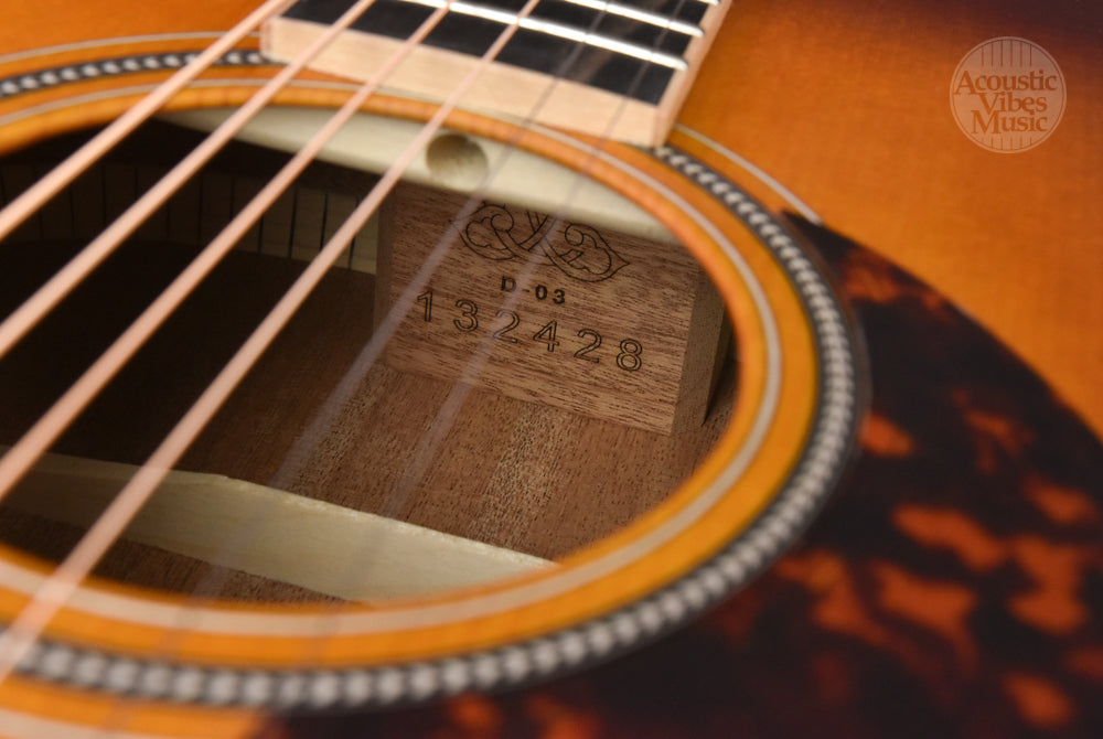Larrivee D-03 Mahogany- Summer Sunset Sunburst Special Edition!