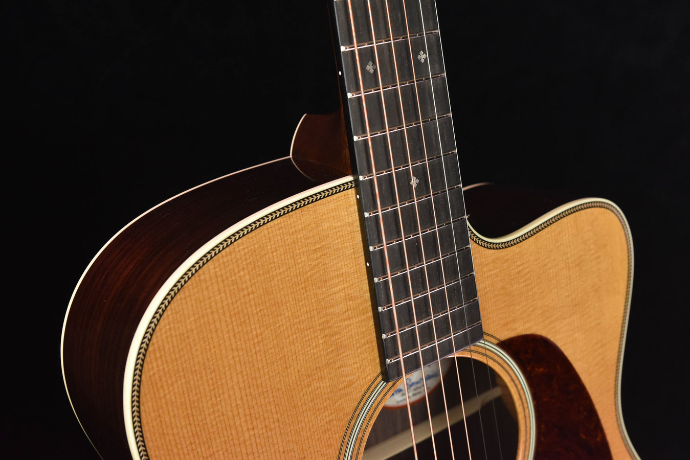 Bourgeois JOMC-T  Thin Body JOM, AT Sitka Spruce and Indian Rosewood