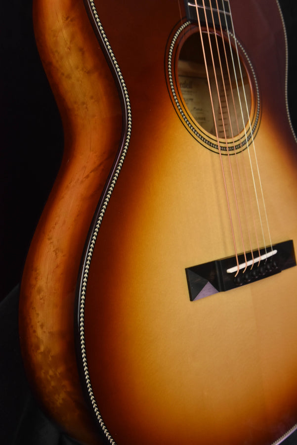 Bedell  Seed to Song Custom Parlor European Spruce, Birdseye Maple Sunburst Guitar