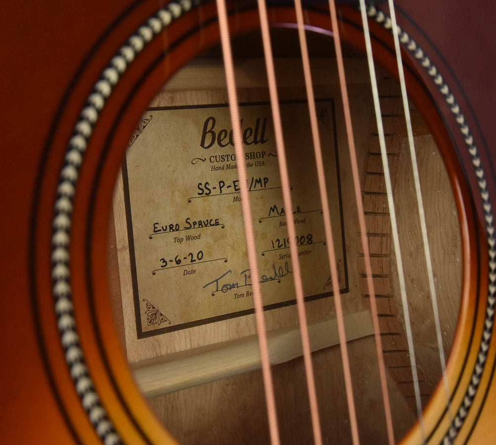 Bedell  Seed to Song Custom Parlor European Spruce, Birdseye Maple Sunburst Guitar