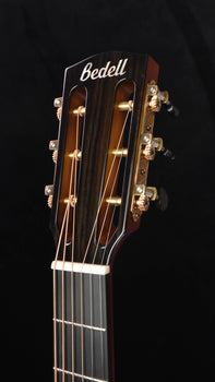 bedell  seed to song custom parlor european spruce, birdseye maple sunburst guitar