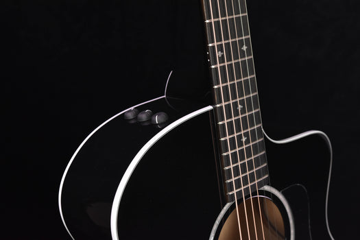 taylor 214ce-blk dlx- sitka spruce and maple, grand auditorium