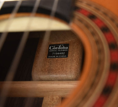 cordoba friederich luthier select classical guitar- cedar top/ indian rosewood