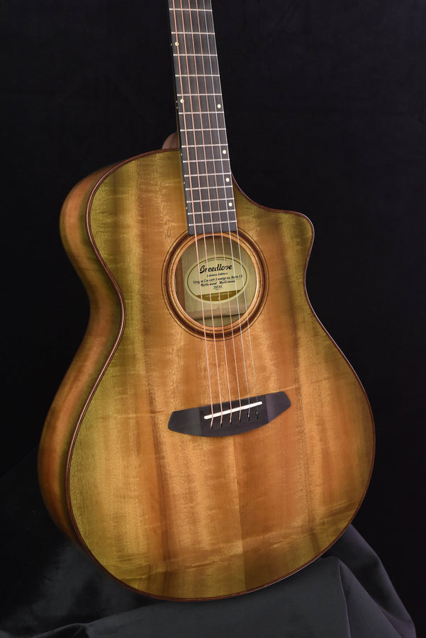 Breedlove Oregon Concert Sweetgrass Burst CE All Myrtlewood Limited Edition