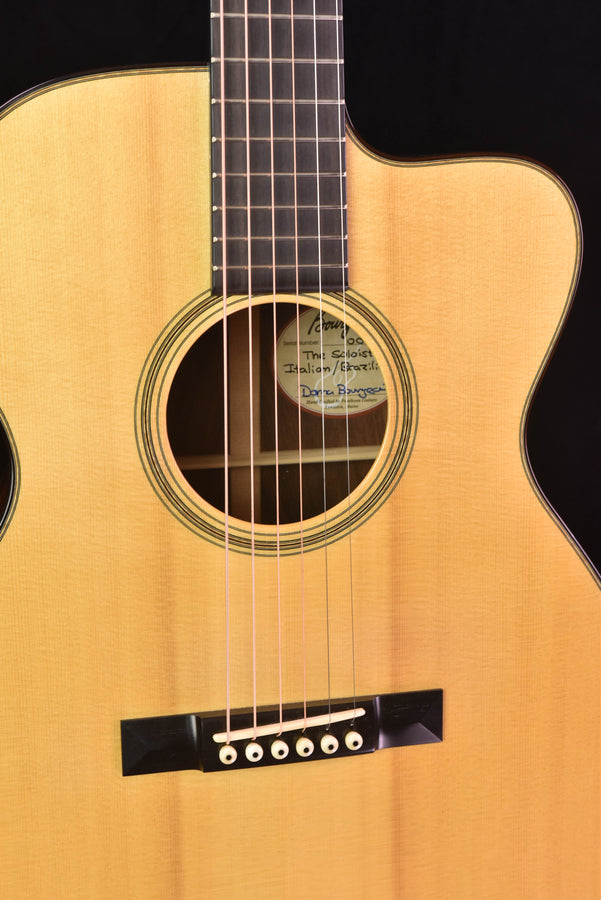 Used Bourgeois Brazilian Soloist Cutaway Italian Spruce top, Brazilian Rosewood -2010