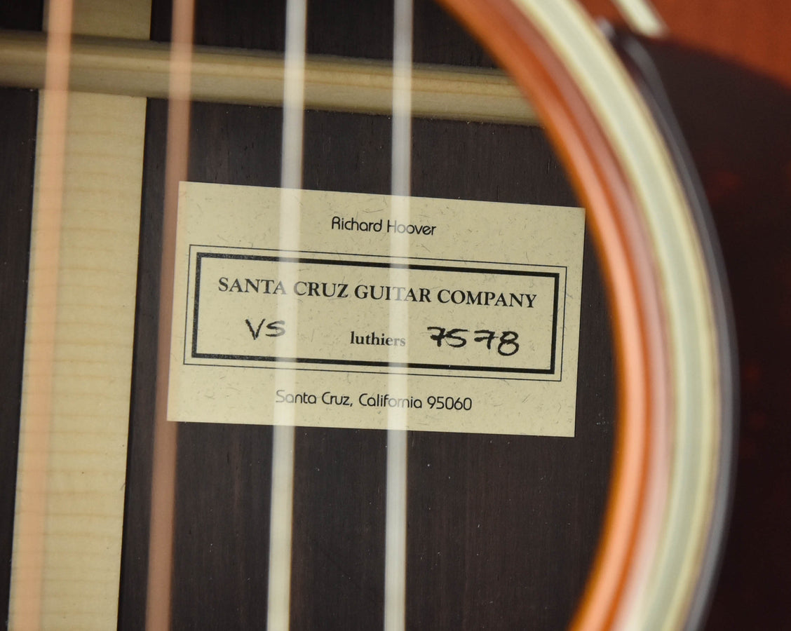 Santa Cruz Vintage Southerner- Adirondack Spruce/ Indian Rosewood, Hide glue and Adi Braces 1 3/4" Nut