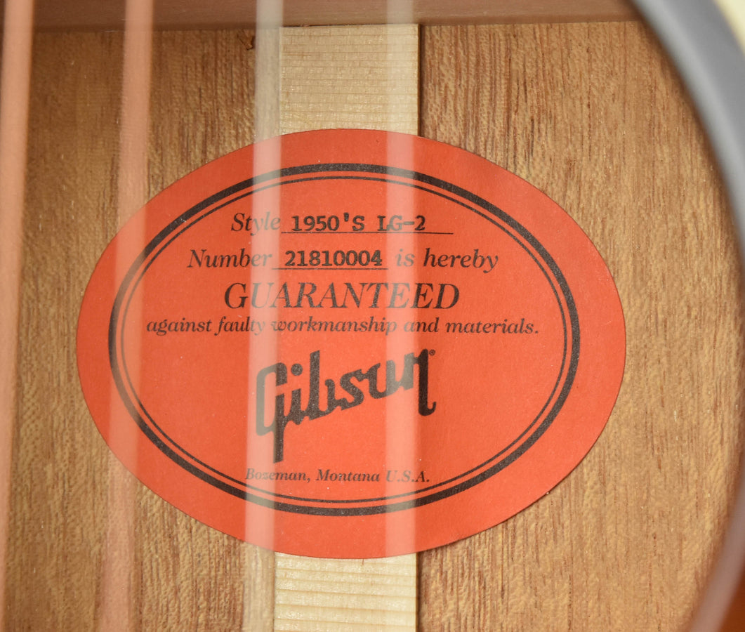 Gibson 50's LG-2 Vintage Sunburst (New Guitar)