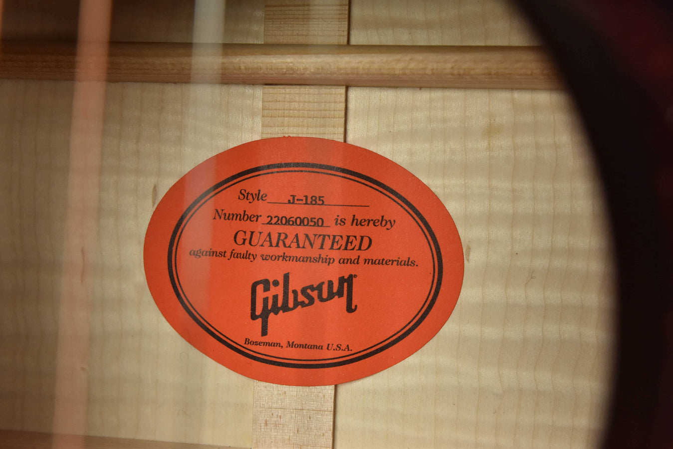 Gibson J-185 Original Vintage Sunburst (New Guitar)