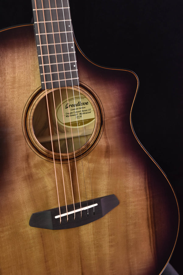 Breedlove Oregon Concert Raven CE all Myrtlewood, LTD