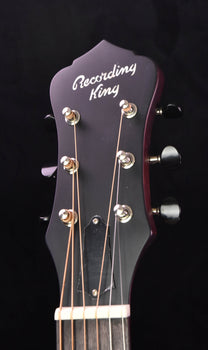 recording king swamp dog round neck resonator guitar rm-997-vg