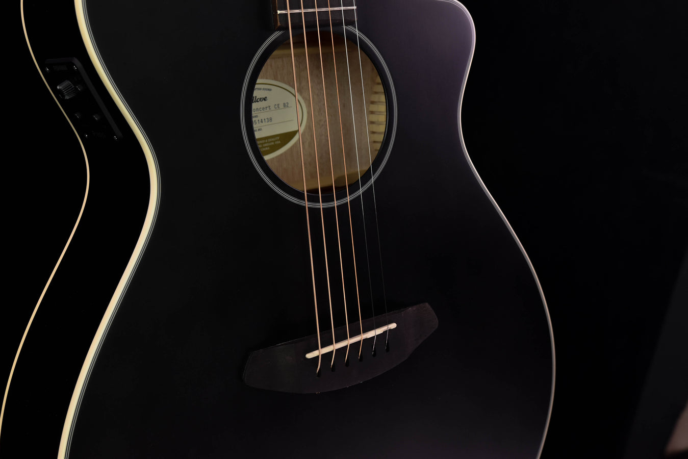 Breedlove Discovery Concert Satin Black CE Sitka/ Mahogany