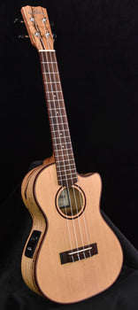 cordoba 24t-ce tenor uke  sitka and spalted maple