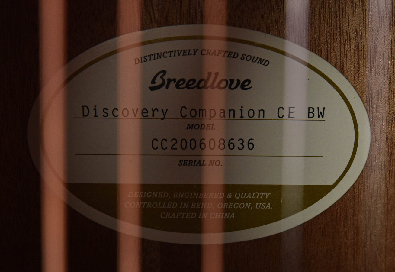 Breedlove Discovery Companion Black Widow CE all Mahogany