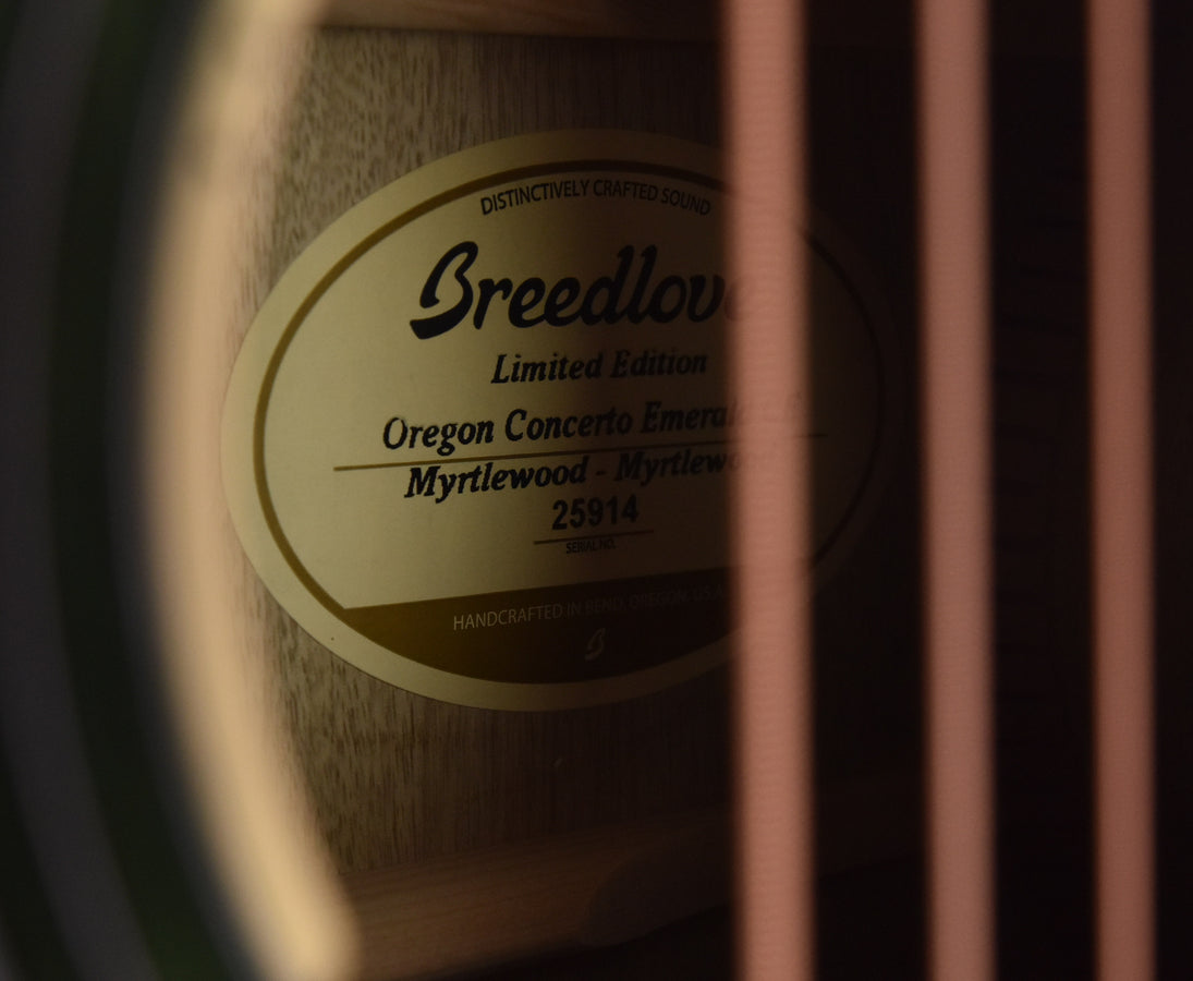 Breedlove Concerto Oregon Emerald CE All Myrtlewood LTD