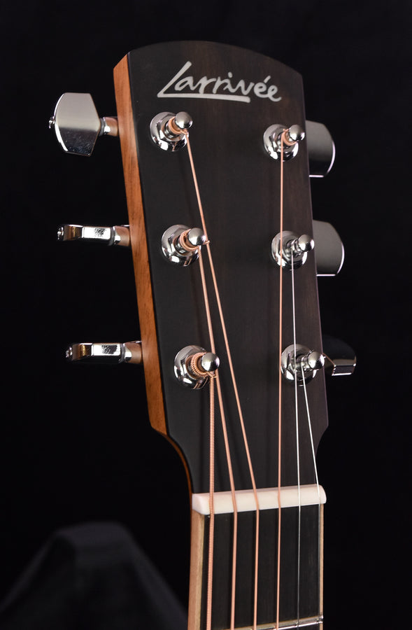 Larrivee OM-03 Custom Zebrano. Moonwood Spruce Top Anthem Pickup