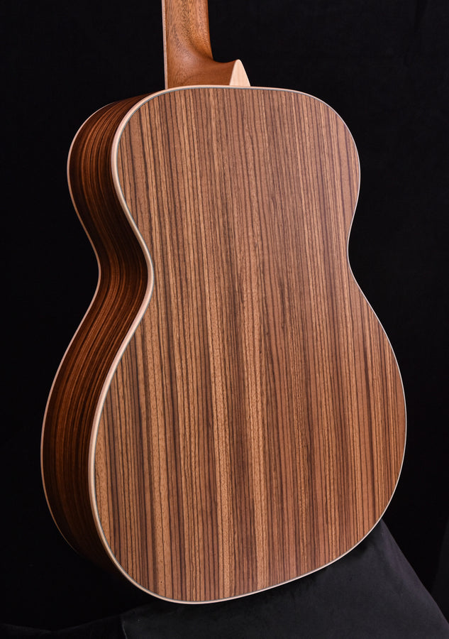 Larrivee OM-03 Custom Zebrano. Moonwood Spruce Top Anthem Pickup
