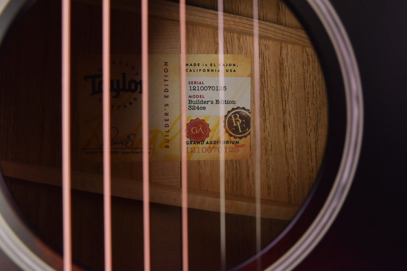 Taylor 324CE Builder's Edition V Class Urban Ash and Mahogany