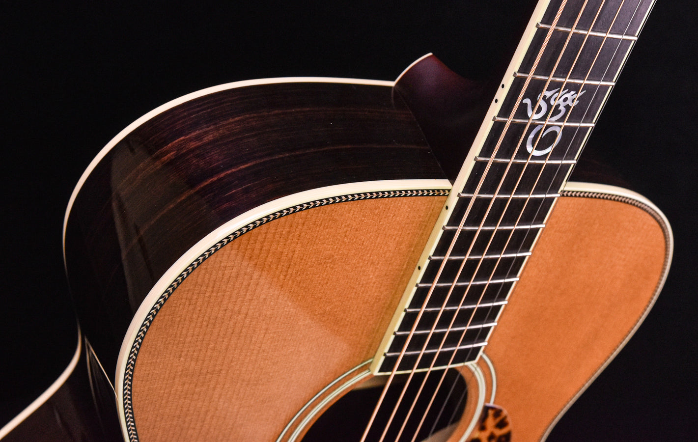 Used Santa Cruz OM Adirondack Spruce and Indian Rosewood Hot Hide Glue Construction- 2019