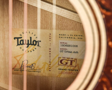 taylor gt urban ash "grand theater" size