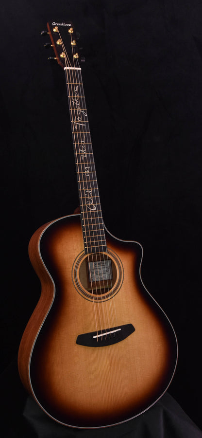 Breedlove Jeff Bridges Amazon Concert Sunburst CE Torrified European Spruce/ Grenadillo