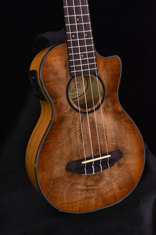 Breedlove Lu'au Concert Ukulele Natural Shadow CE all Myrtlewood with Gig Bag!