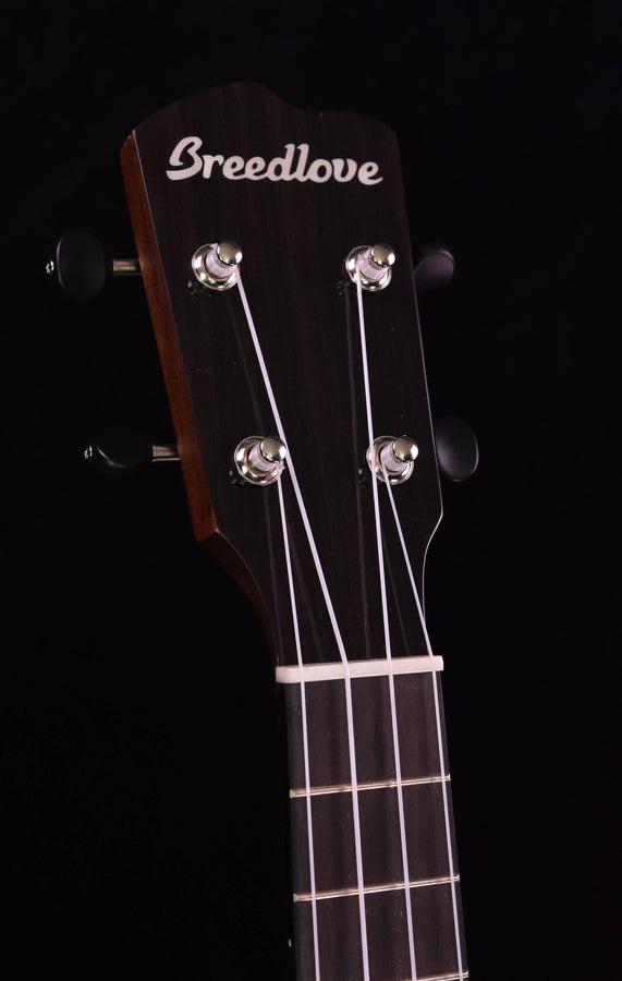 Breedlove Lu'au Concert Ukulele Natural Shadow CE all Myrtlewood with Gig Bag!