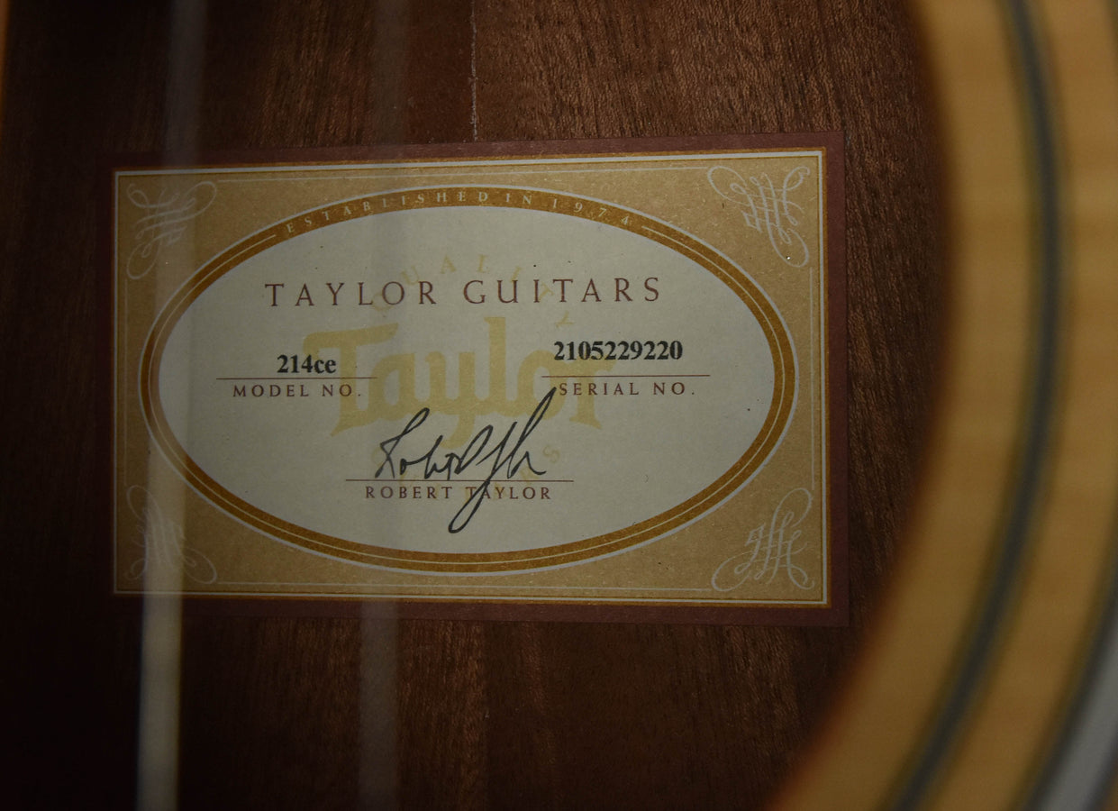 Used Taylor 214CE- 2019