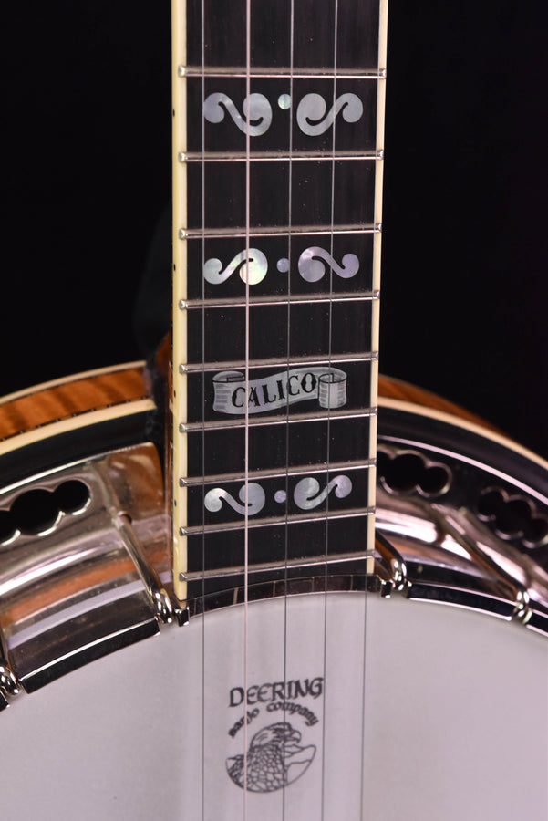 Used Deering Calico Banjo- Five String 2005