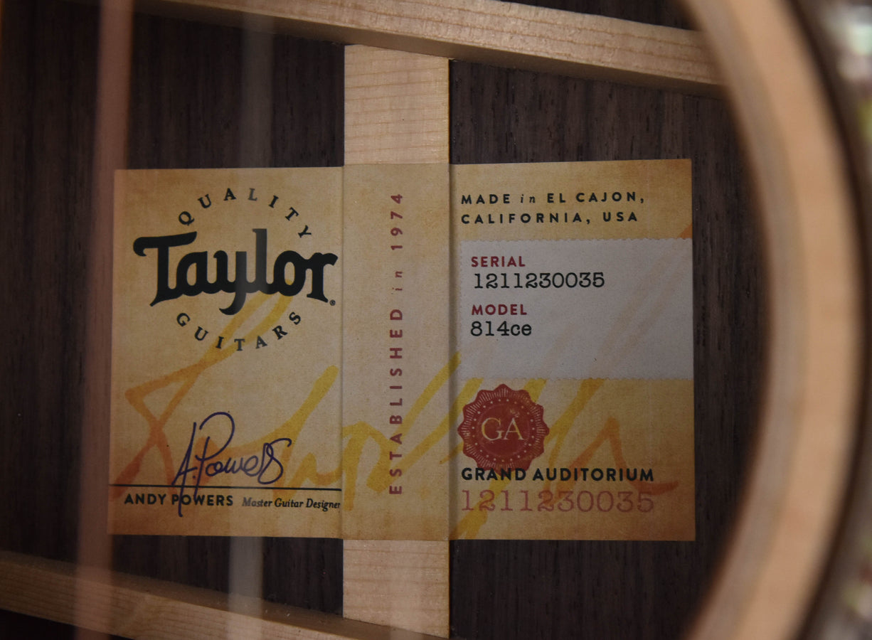 Taylor 814CE Armrest  V-Class (NEW 2020 version with Armrest)