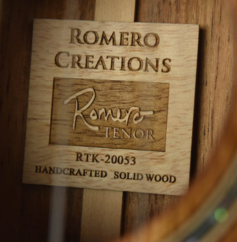 romero creations signature replica tenor uke- all koa