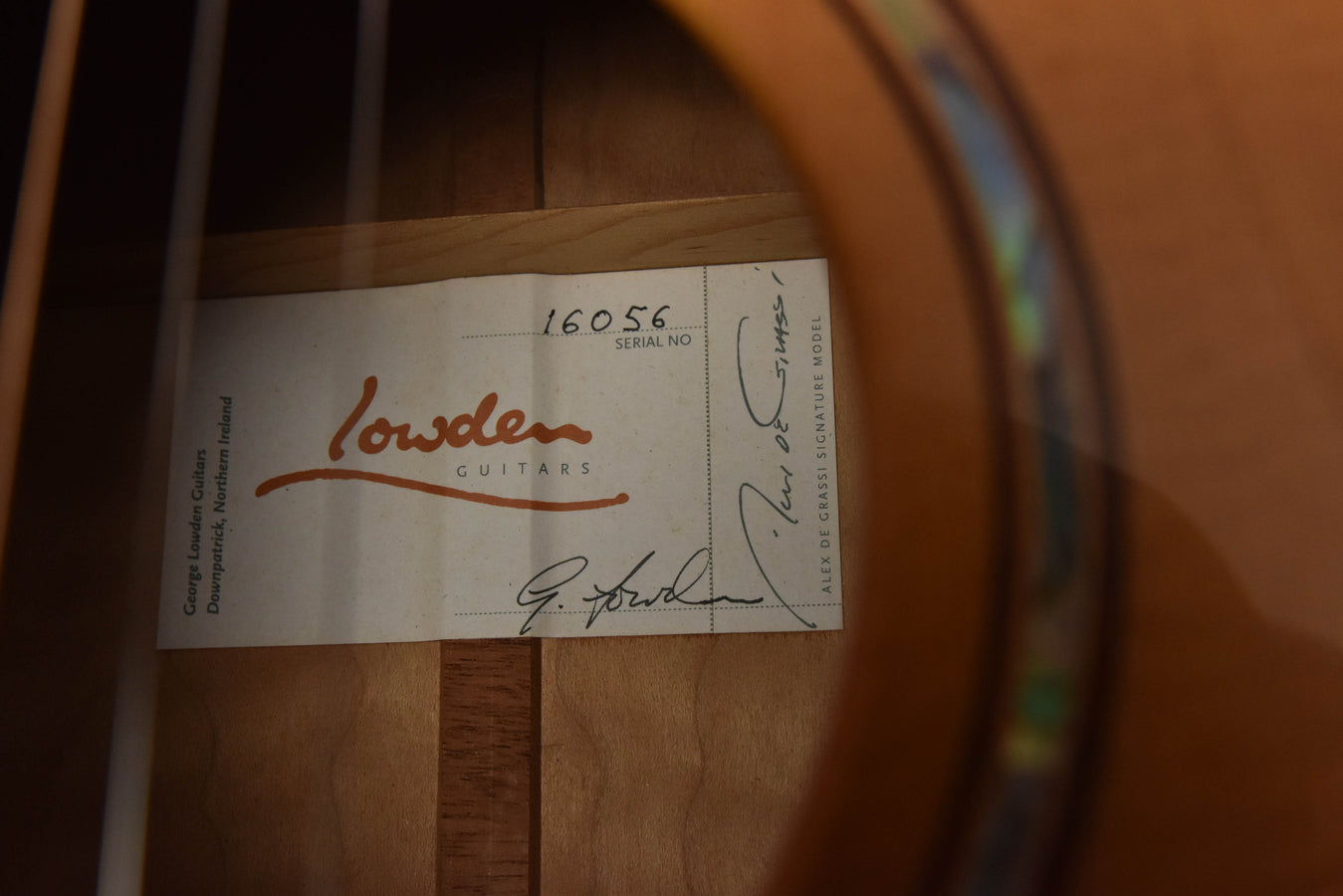 Used Lowden Alex Degrassi 2007