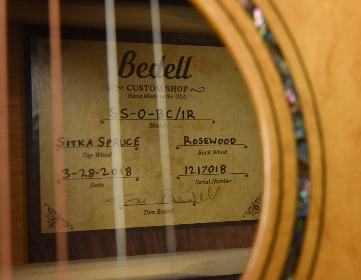 Bedell Custom Orchestra Bearclaw Sitka Spruce and Wild Grain East Indian Rosewood