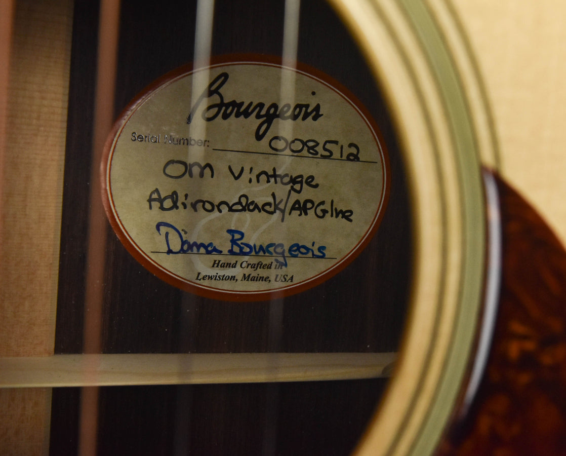 Used Bourgeois OM-Vintage,  Hide Glue-2019