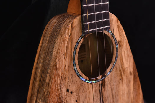 romero creations tiny tenor ukulele spalted mango