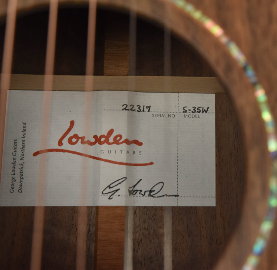 Lowden S-35W all Walnut Guitar