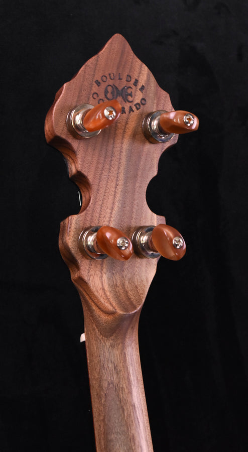 Ome Alpha Resonator Bluegrass- Woody Five String Banjo- Walnut