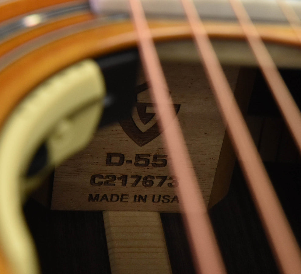 Guild D-55E Sunburst Traditional Series Antique Tobacco Burst (ATB)