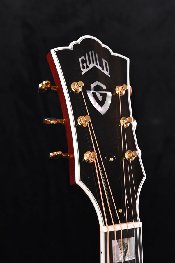 Guild F-55E Jumbo Body Acoustic-Electric Guitar-Natural Rosewood