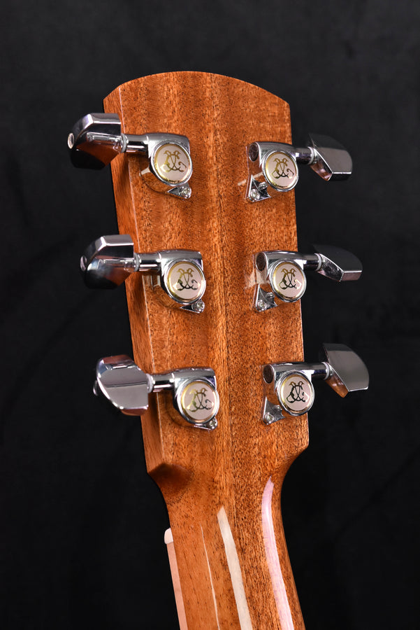 Used OM-10 headstock showing 6 tuning pegs and vine inlay pattern