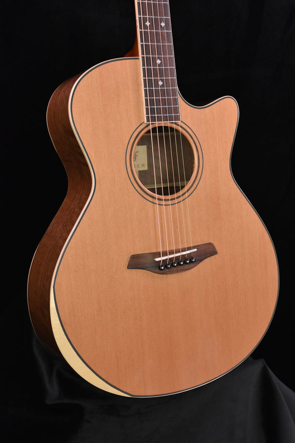 Furch Rainbow Grand Auditorium Cutaway Cedar/ Walnut Bevel Duo Maple Binding